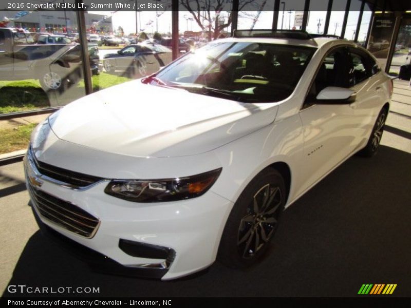 Summit White / Jet Black 2016 Chevrolet Malibu LT