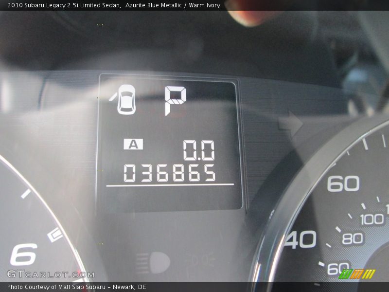 Azurite Blue Metallic / Warm Ivory 2010 Subaru Legacy 2.5i Limited Sedan