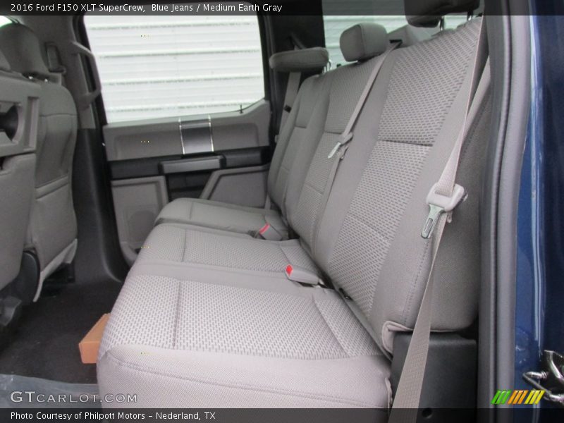 Blue Jeans / Medium Earth Gray 2016 Ford F150 XLT SuperCrew