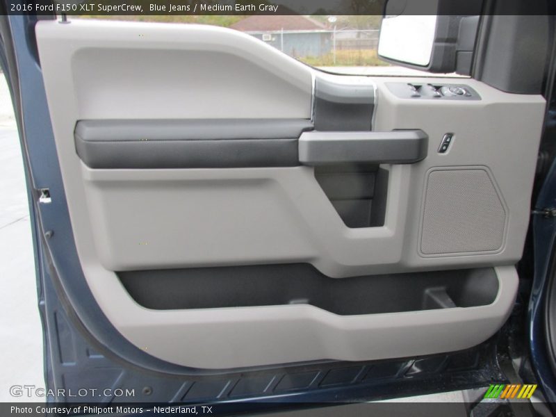 Blue Jeans / Medium Earth Gray 2016 Ford F150 XLT SuperCrew