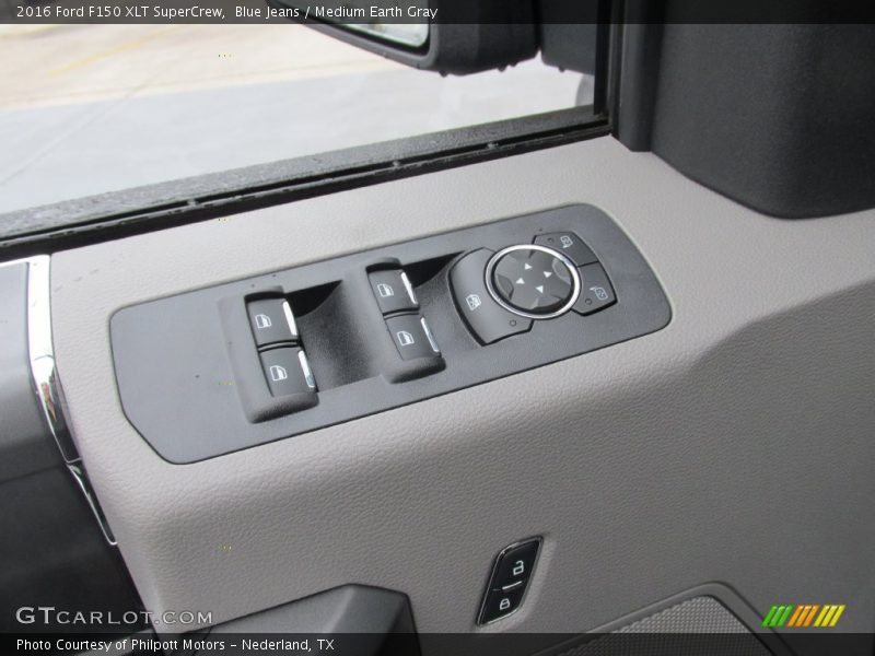 Blue Jeans / Medium Earth Gray 2016 Ford F150 XLT SuperCrew