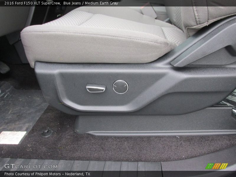 Blue Jeans / Medium Earth Gray 2016 Ford F150 XLT SuperCrew