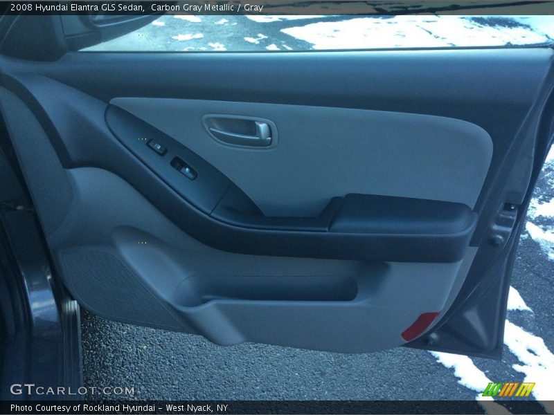 Carbon Gray Metallic / Gray 2008 Hyundai Elantra GLS Sedan