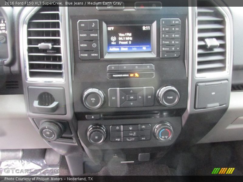 Blue Jeans / Medium Earth Gray 2016 Ford F150 XLT SuperCrew