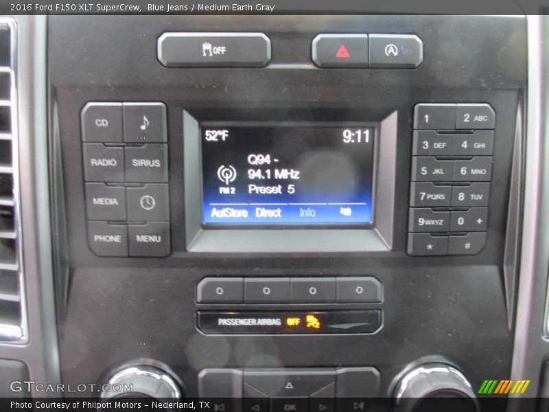 Blue Jeans / Medium Earth Gray 2016 Ford F150 XLT SuperCrew