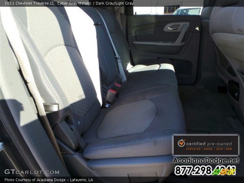 Cyber Gray Metallic / Dark Gray/Light Gray 2011 Chevrolet Traverse LS