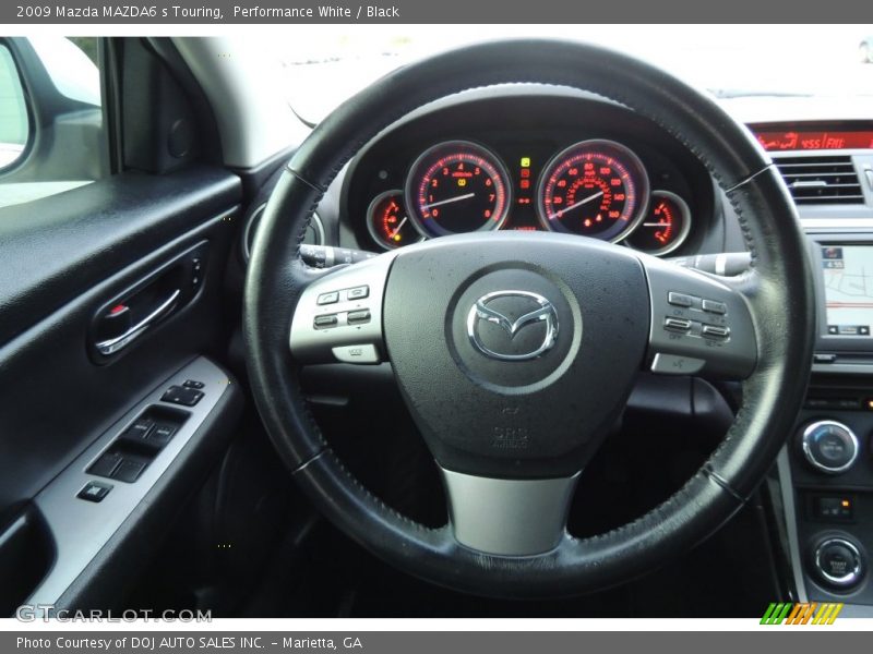 Performance White / Black 2009 Mazda MAZDA6 s Touring
