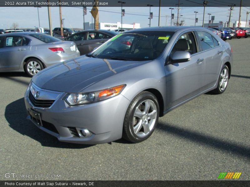 Silver Moon / Taupe 2012 Acura TSX Technology Sedan