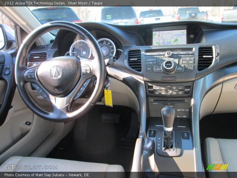 Silver Moon / Taupe 2012 Acura TSX Technology Sedan