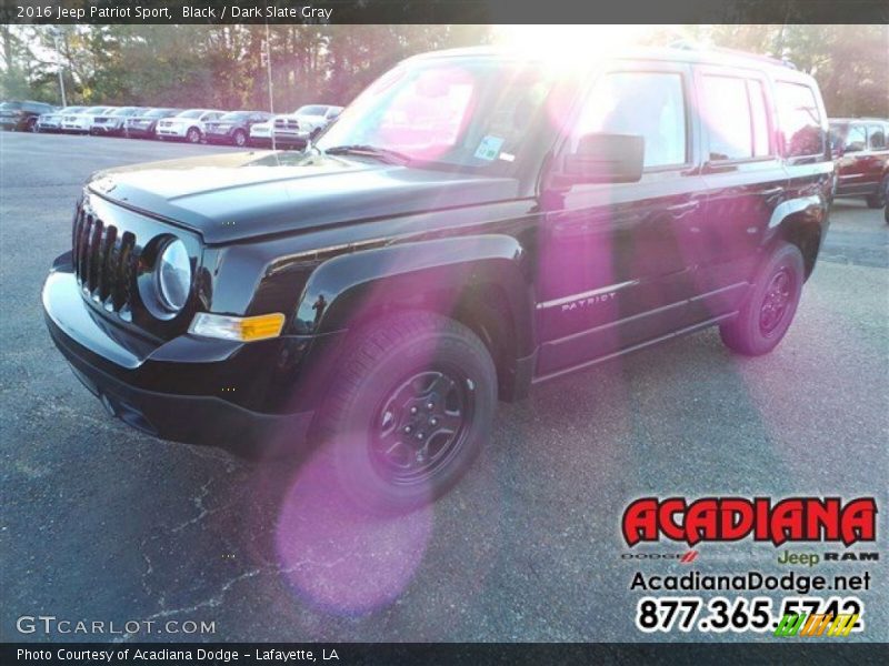 Black / Dark Slate Gray 2016 Jeep Patriot Sport