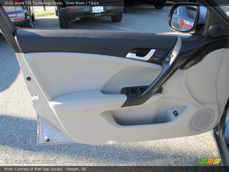 Silver Moon / Taupe 2012 Acura TSX Technology Sedan
