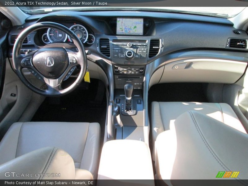 Silver Moon / Taupe 2012 Acura TSX Technology Sedan