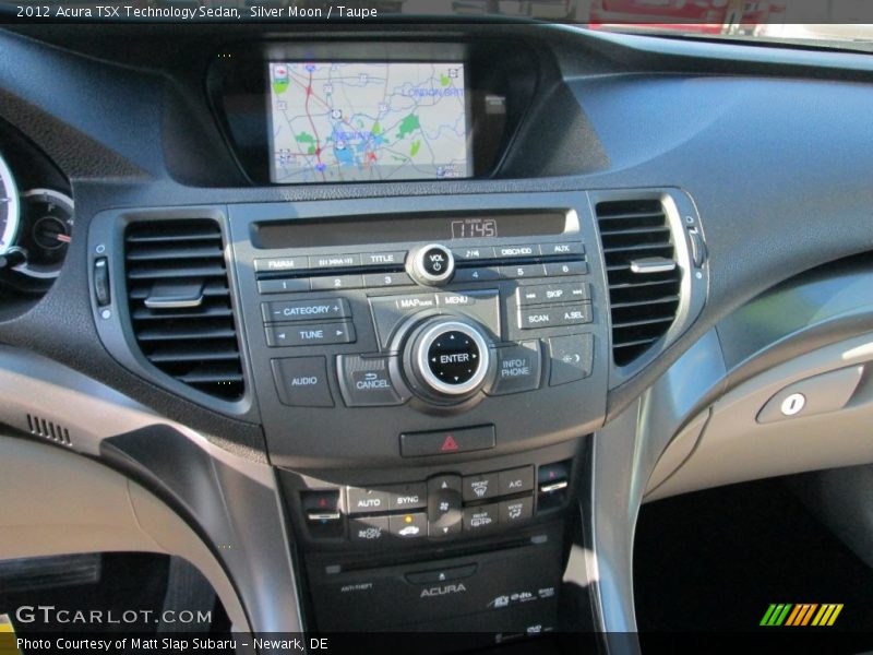 Silver Moon / Taupe 2012 Acura TSX Technology Sedan