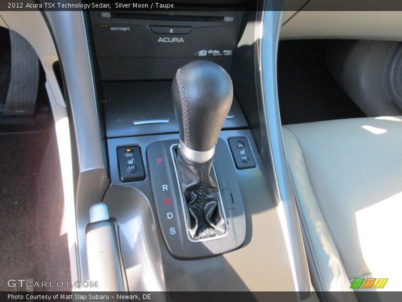 Silver Moon / Taupe 2012 Acura TSX Technology Sedan