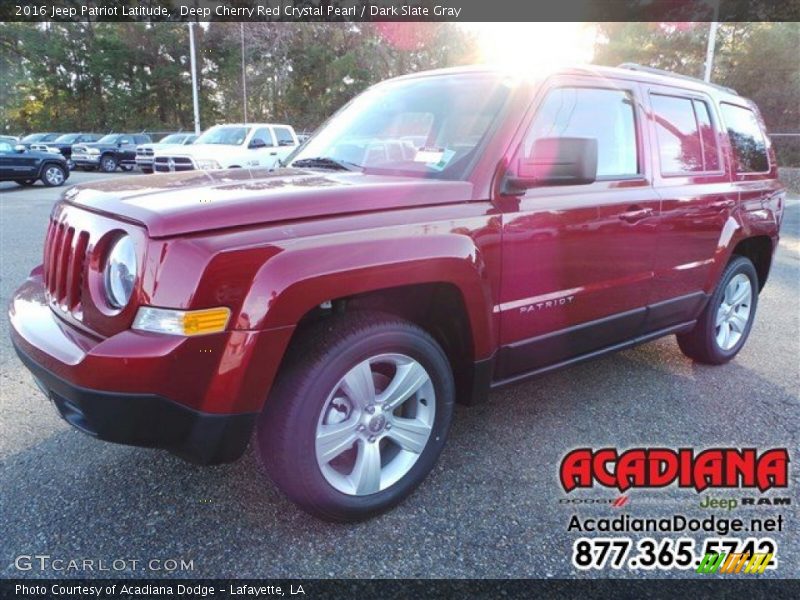 Deep Cherry Red Crystal Pearl / Dark Slate Gray 2016 Jeep Patriot Latitude