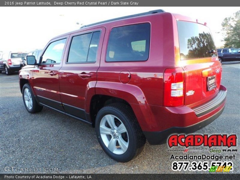 Deep Cherry Red Crystal Pearl / Dark Slate Gray 2016 Jeep Patriot Latitude