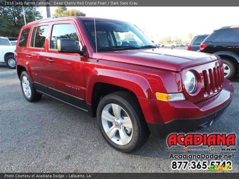 Deep Cherry Red Crystal Pearl / Dark Slate Gray 2016 Jeep Patriot Latitude