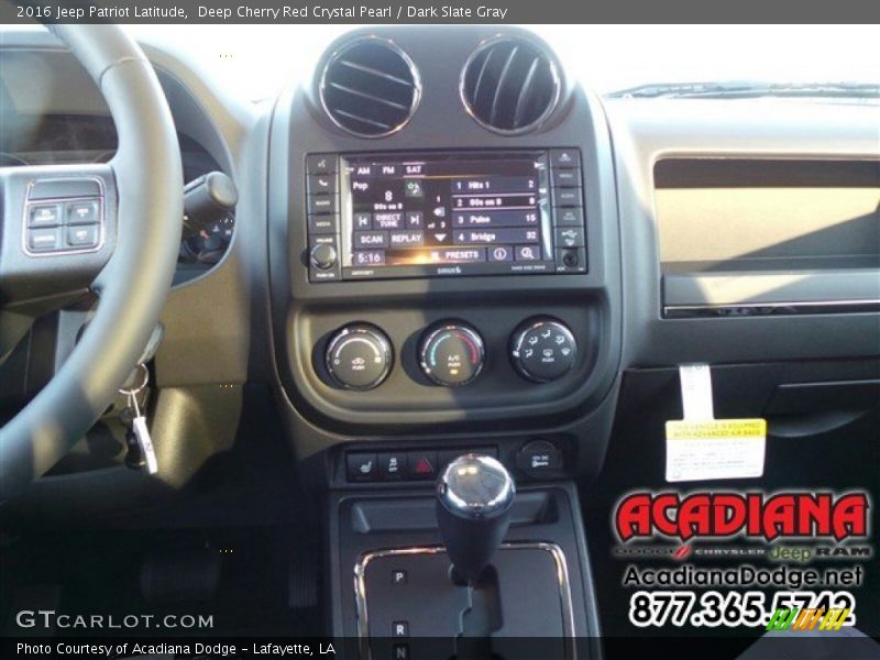Deep Cherry Red Crystal Pearl / Dark Slate Gray 2016 Jeep Patriot Latitude