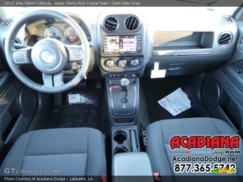 Deep Cherry Red Crystal Pearl / Dark Slate Gray 2016 Jeep Patriot Latitude