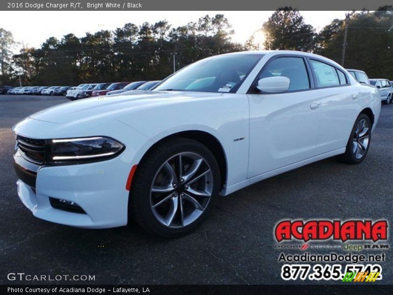 Bright White / Black 2016 Dodge Charger R/T