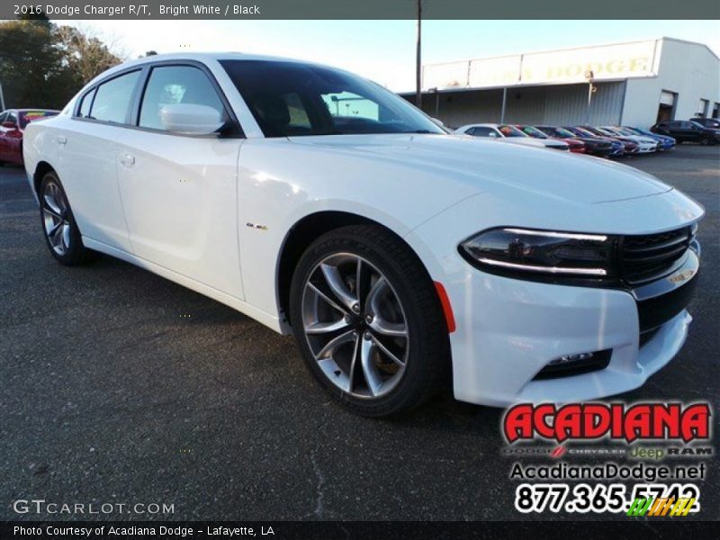 Bright White / Black 2016 Dodge Charger R/T