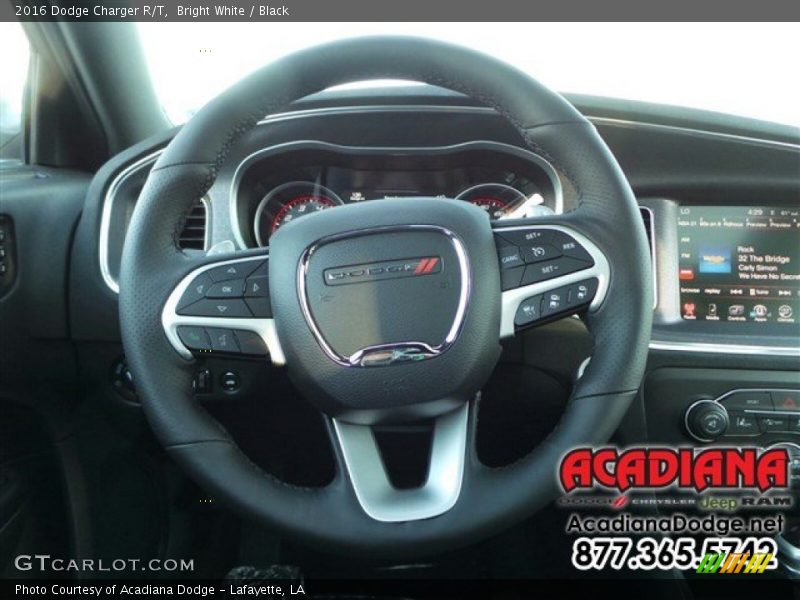 Bright White / Black 2016 Dodge Charger R/T