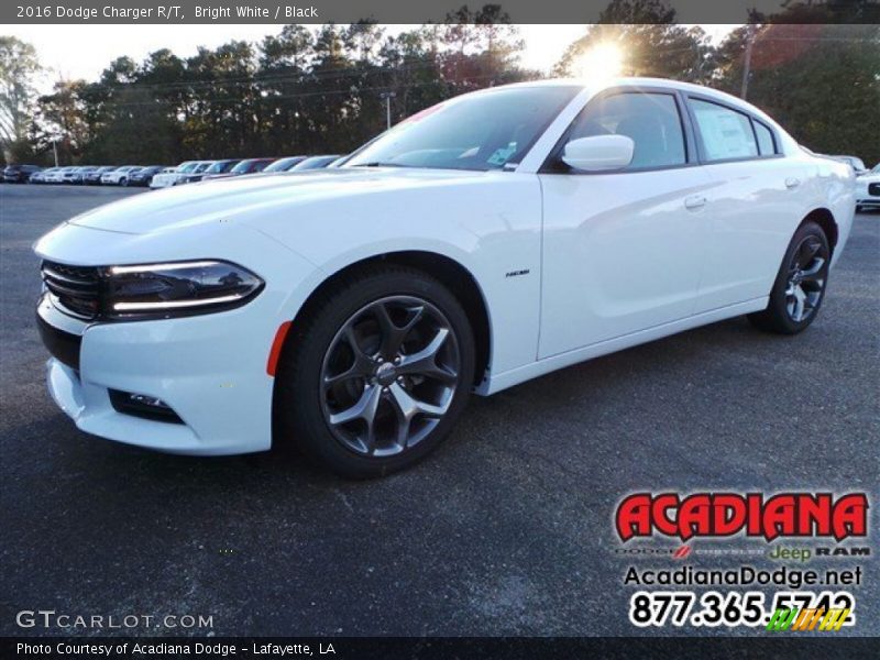 Bright White / Black 2016 Dodge Charger R/T