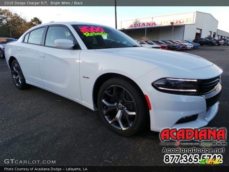 Bright White / Black 2016 Dodge Charger R/T