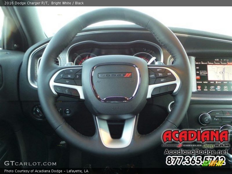 Bright White / Black 2016 Dodge Charger R/T