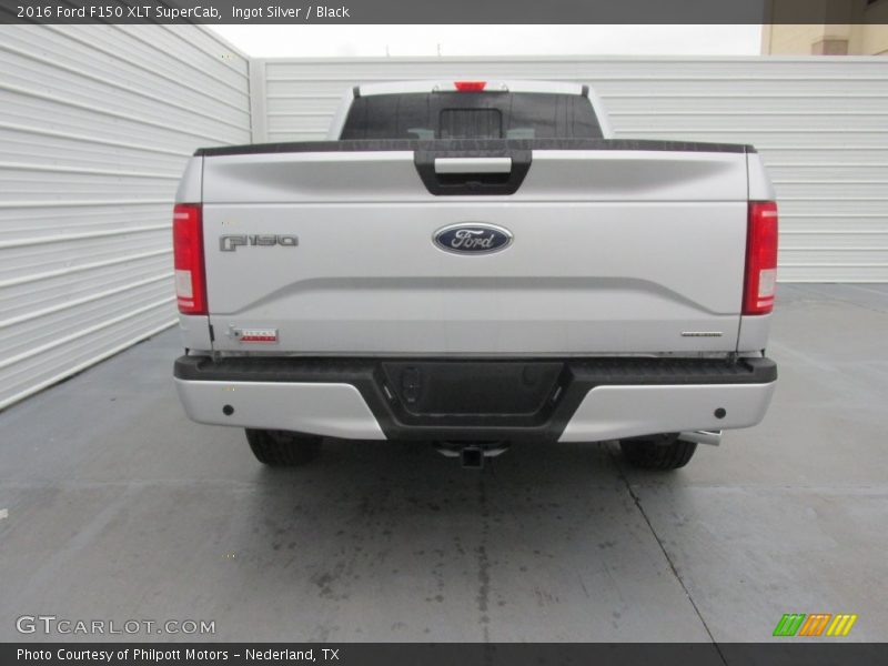 Ingot Silver / Black 2016 Ford F150 XLT SuperCab