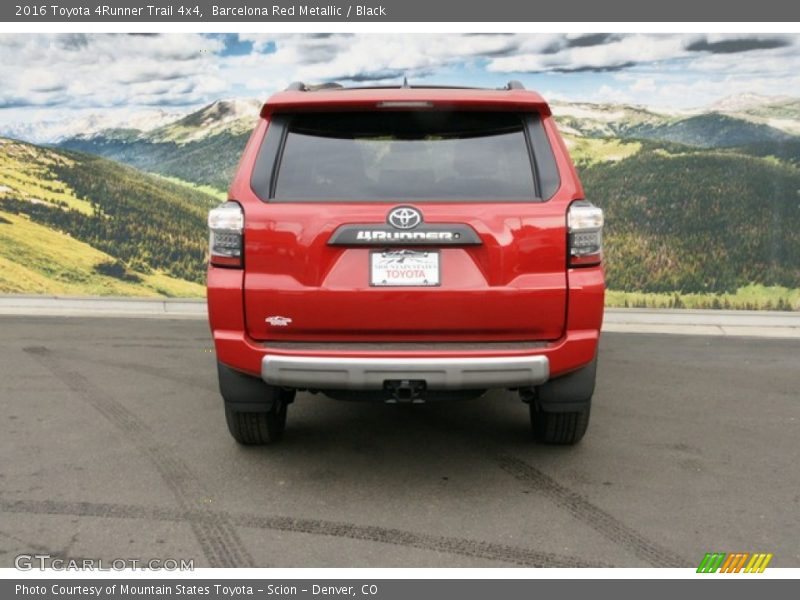 Barcelona Red Metallic / Black 2016 Toyota 4Runner Trail 4x4