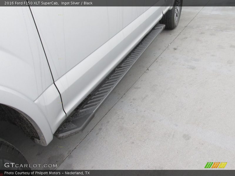 Ingot Silver / Black 2016 Ford F150 XLT SuperCab