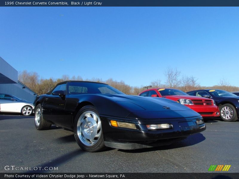 Black / Light Gray 1996 Chevrolet Corvette Convertible