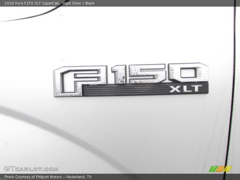 Ingot Silver / Black 2016 Ford F150 XLT SuperCab