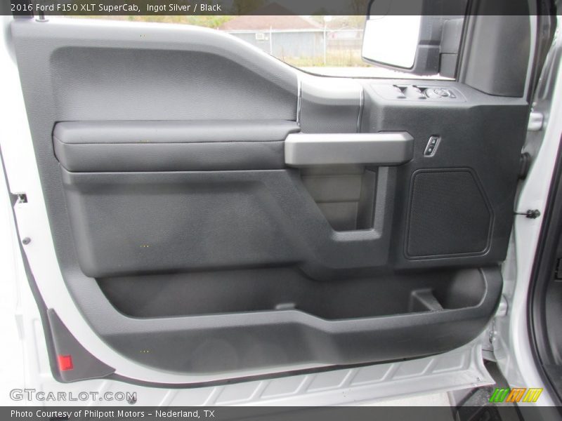 Ingot Silver / Black 2016 Ford F150 XLT SuperCab