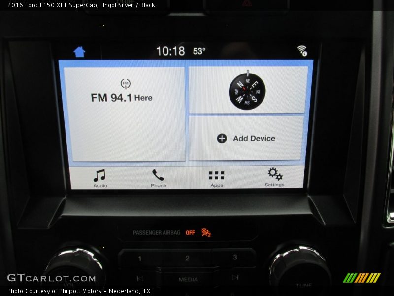 Ingot Silver / Black 2016 Ford F150 XLT SuperCab