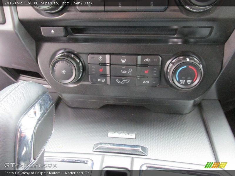 Ingot Silver / Black 2016 Ford F150 XLT SuperCab
