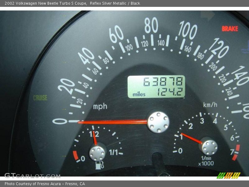 Reflex Silver Metallic / Black 2002 Volkswagen New Beetle Turbo S Coupe