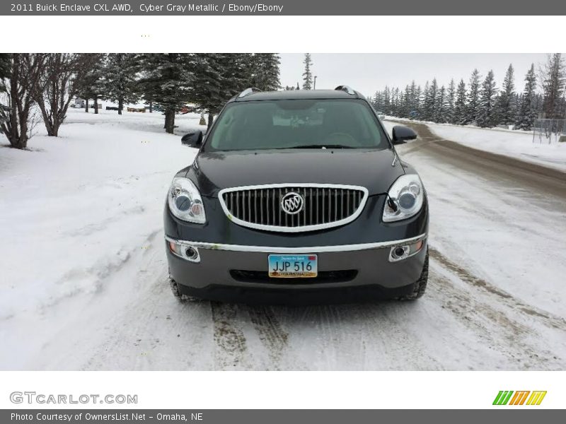 Cyber Gray Metallic / Ebony/Ebony 2011 Buick Enclave CXL AWD