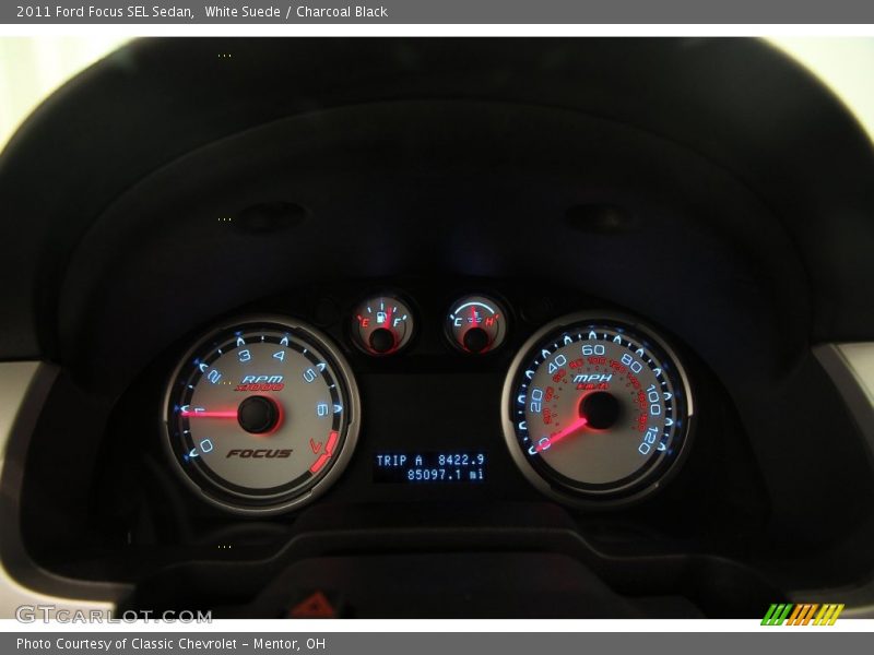 White Suede / Charcoal Black 2011 Ford Focus SEL Sedan