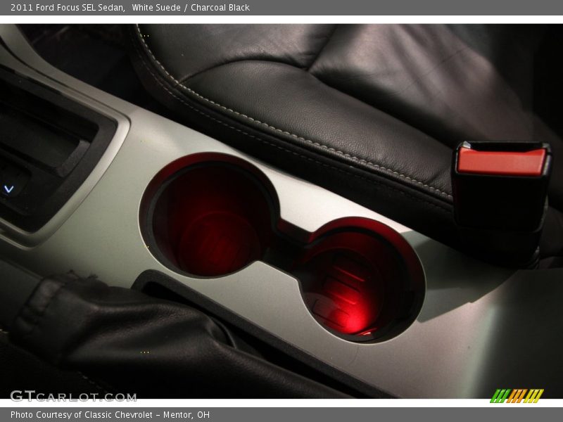 White Suede / Charcoal Black 2011 Ford Focus SEL Sedan