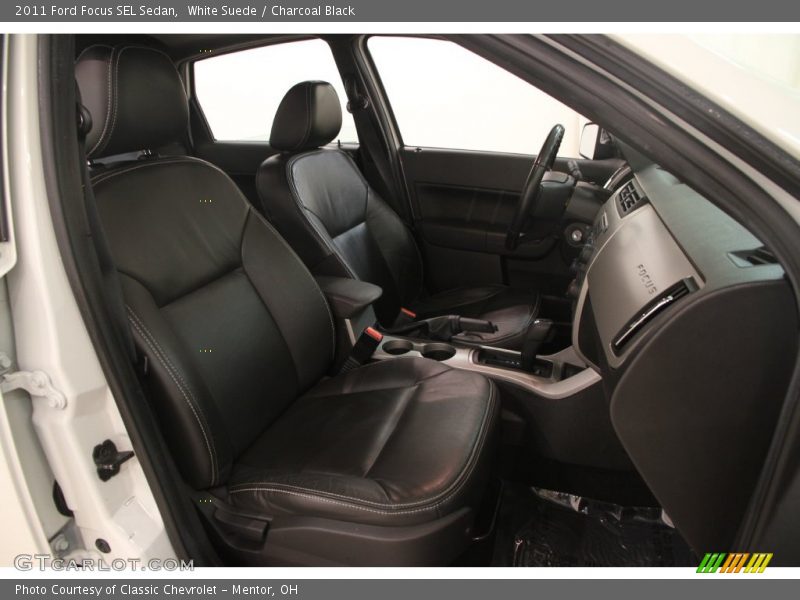 White Suede / Charcoal Black 2011 Ford Focus SEL Sedan