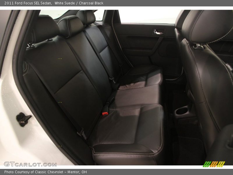 White Suede / Charcoal Black 2011 Ford Focus SEL Sedan