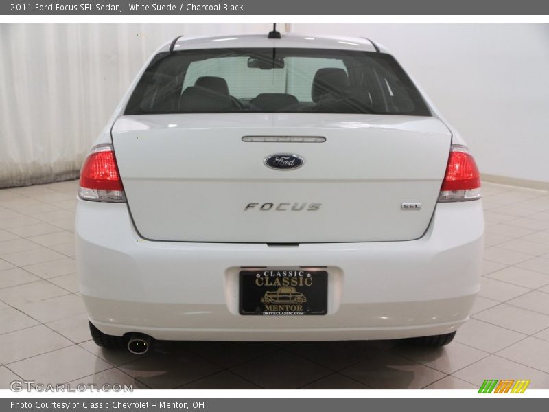 White Suede / Charcoal Black 2011 Ford Focus SEL Sedan