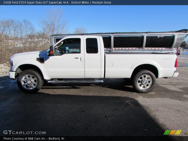 Oxford White / Medium Stone 2008 Ford F250 Super Duty XLT SuperCab 4x4