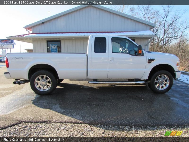 Oxford White / Medium Stone 2008 Ford F250 Super Duty XLT SuperCab 4x4