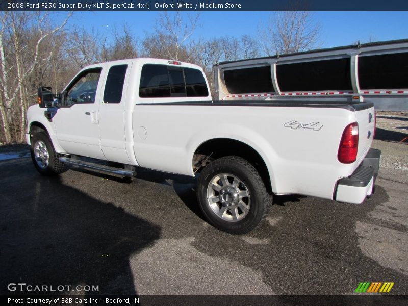 Oxford White / Medium Stone 2008 Ford F250 Super Duty XLT SuperCab 4x4