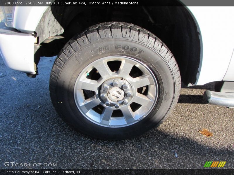 Oxford White / Medium Stone 2008 Ford F250 Super Duty XLT SuperCab 4x4