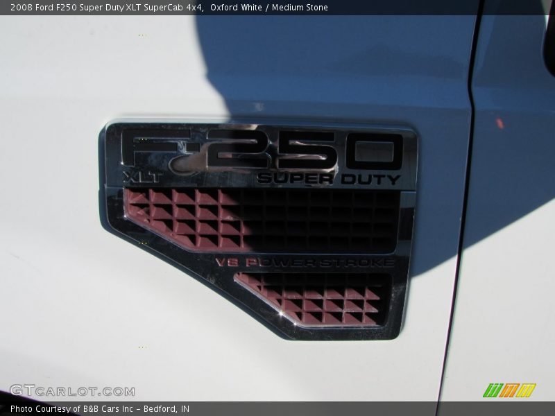 Oxford White / Medium Stone 2008 Ford F250 Super Duty XLT SuperCab 4x4