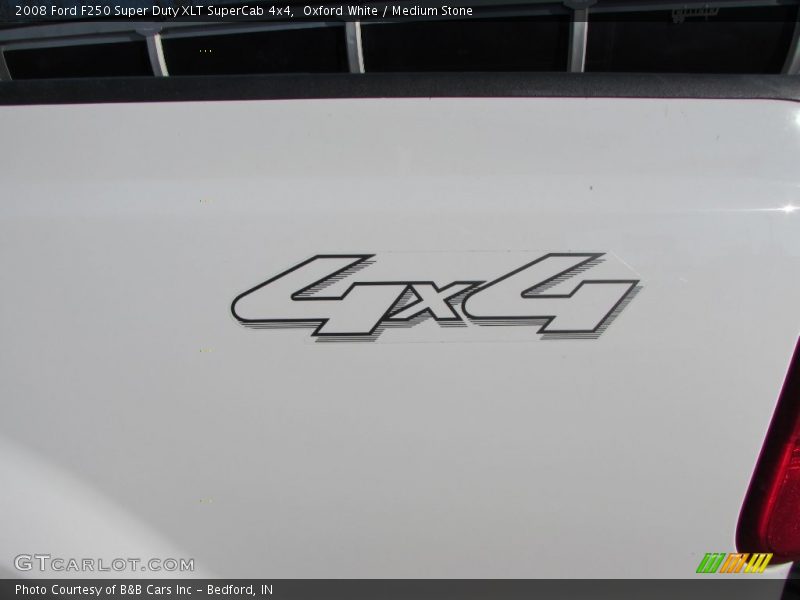Oxford White / Medium Stone 2008 Ford F250 Super Duty XLT SuperCab 4x4